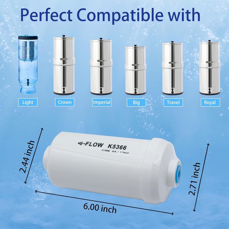 Renami Fluoride Filter, Replacement for Berkey® PF-2® Fluoride and Arsenic Reduction Elements, Compatible with Berkey® Gravity Filtration System, Natural Defluorination Filter Material, Pack of 4 - Image 3